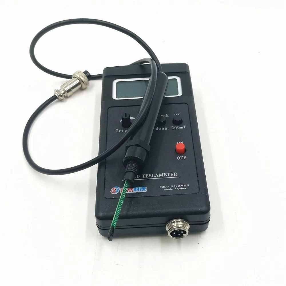 SJ200 Digital Gauss Meter Static Magnetic Field Tesla Tester 0-200Mt-2000mT with Adapter