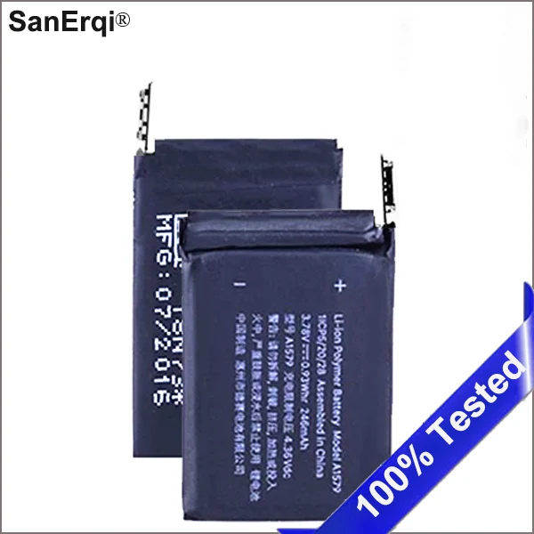 10pcs a1578 Battery A1578 Real 205mAh For SanErqi watch 38mm Series 1 A15783 Series1 38mm