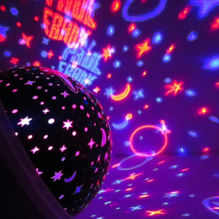 

Rotating LED star sky projection lamp light star night light the stars all over the sky star light creative romance of the ocean