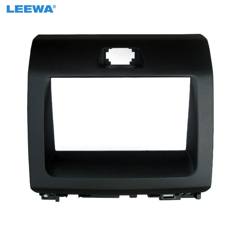 

LEEWA Car Double Din DVD Radio Fascia Frame for KIA Ray 2011 2012 Dashboard Panel Mount Adapter Trim Kit #CA5184