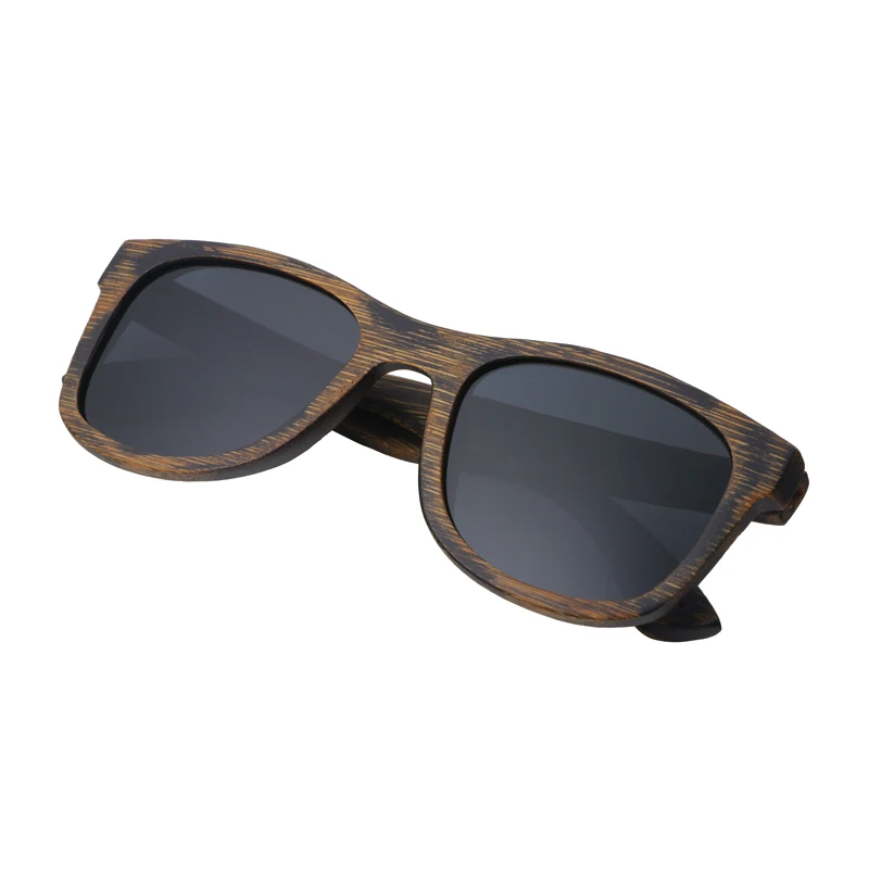 BerWer 4 Colors Polarized Bamboo Wood Sunglasses Women Men Mirror Coating Lenses Eyewear 2024
