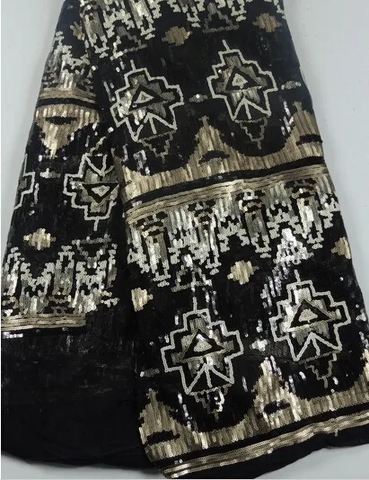 

5yard/lot 3 color option New arrival Mesh Sequin Fabric Fashion S-8211 Embroidered paillette fabric