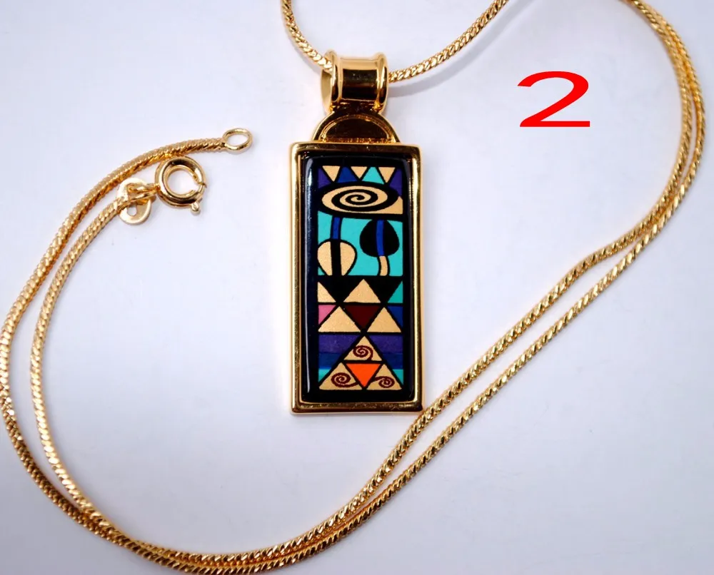 Austria cloisonne enamel pendant ethnic style Pendant Necklace with manufacturers supply can be mixed batch