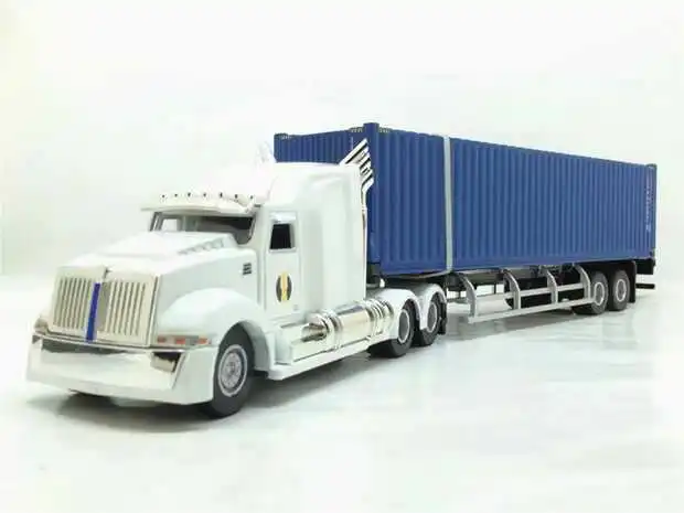 High imitation engineering container truck model,American truck,1:50 alloy model cars,free shipping