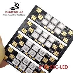 CLRACING-Panneau lumineux LED pour importateur RC multicopter, pièces de rechange, bras de cadre 6 bits 25mm 3-6S, 4 pièces