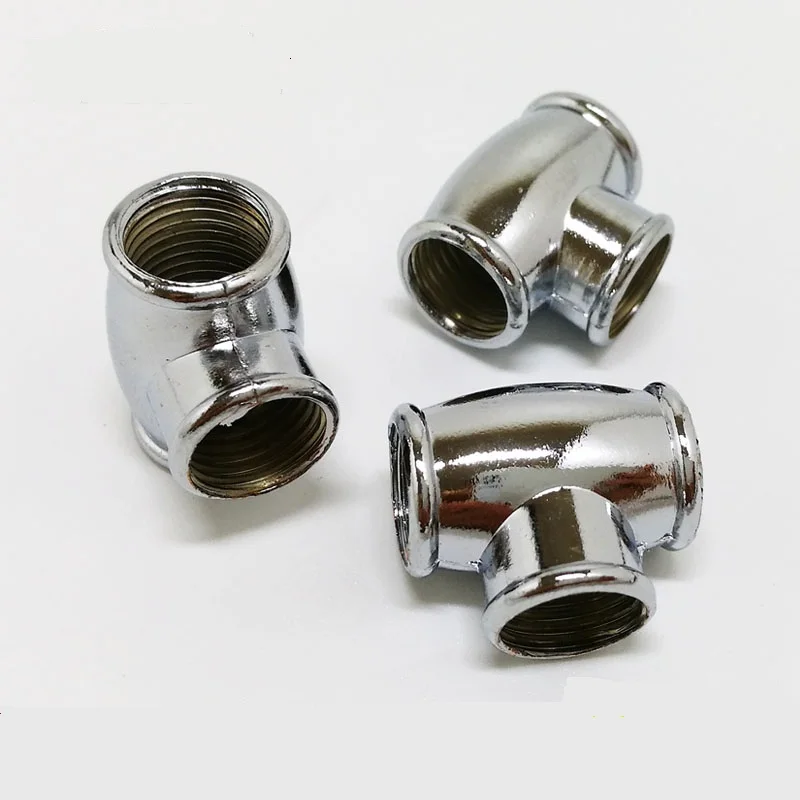 10pieces/lot M10 female tee coupling, three-way connection; T-connection; duplex fitting for lighting lamps clip mount