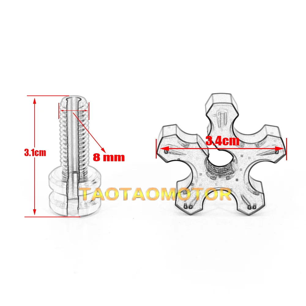 5 colors Motorcycle CNC Billet Clutch Cable Wire Adjuster Screw M8*1.25 For YAMAHA TDM 850/900 TDM850 TDM900 XT660 R/X BT1100