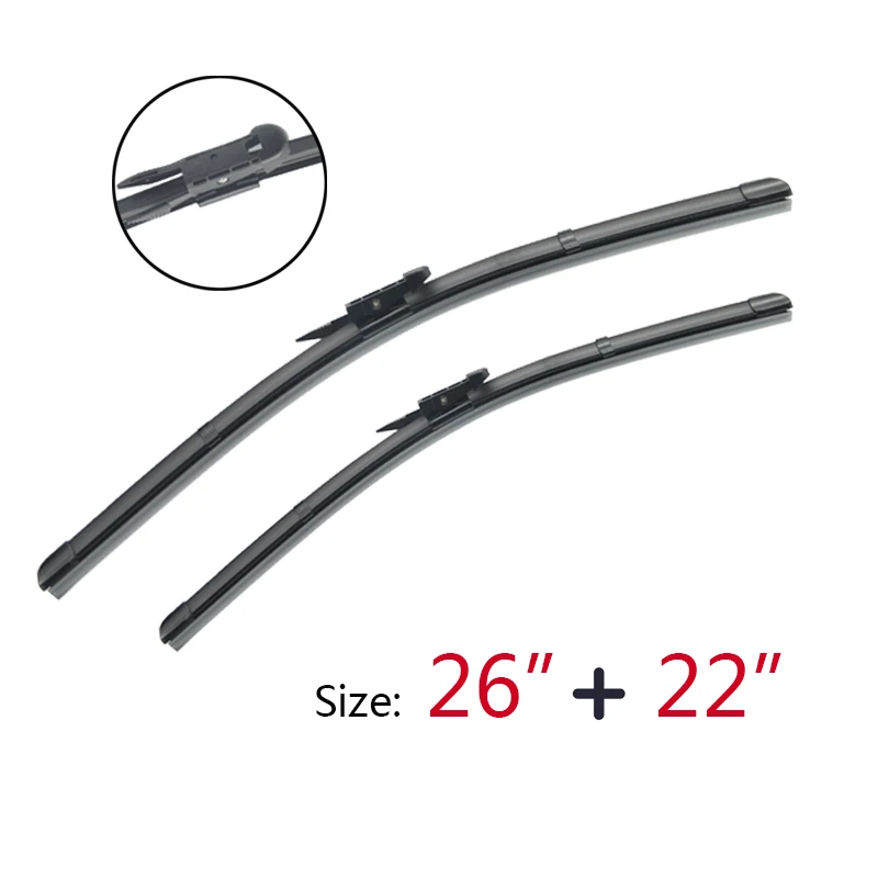 APPDEE Wiper Front Rear Wiper Blades Set For Ford Explorer 2011- 2019 2018 2017 Fifth generation Windshield Windscreen 26\
