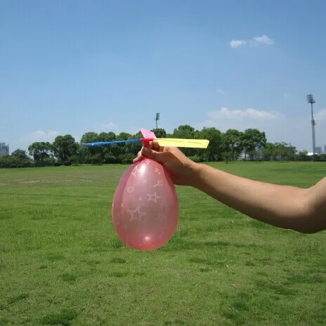 Helicóptero de globo de sonido clásico tradicional divertido para niños, OVNI, juguetes voladores para niños, pelota de juguete para niños, deportes