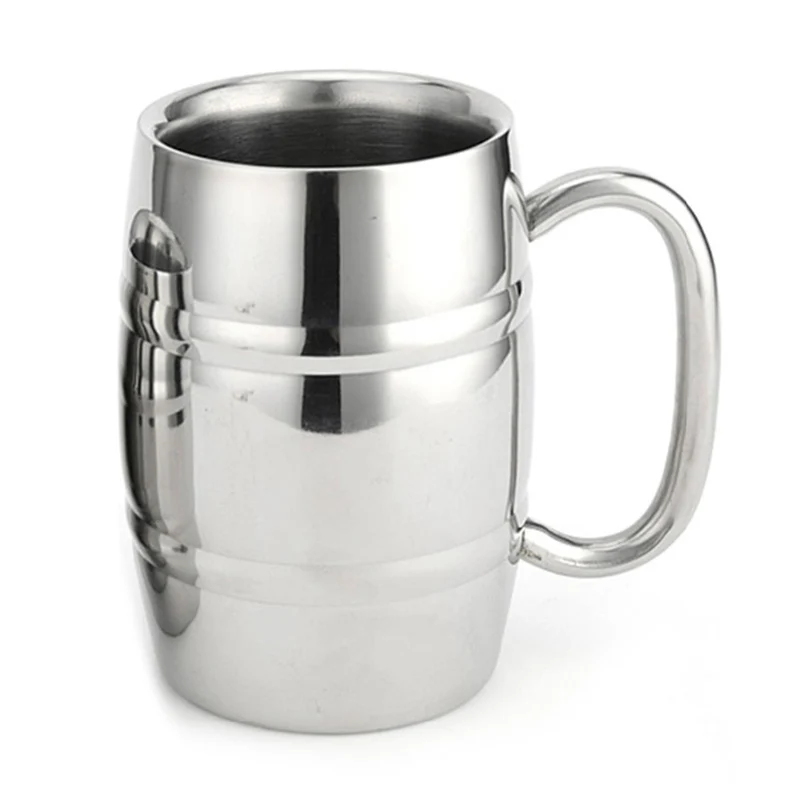 

Bamboo Joint Pattern Stainless Steel Beer Coffee Tea Milk Wine Mugs Cups Double Layer Vaccum Heat Insulation Bottle Drinkware