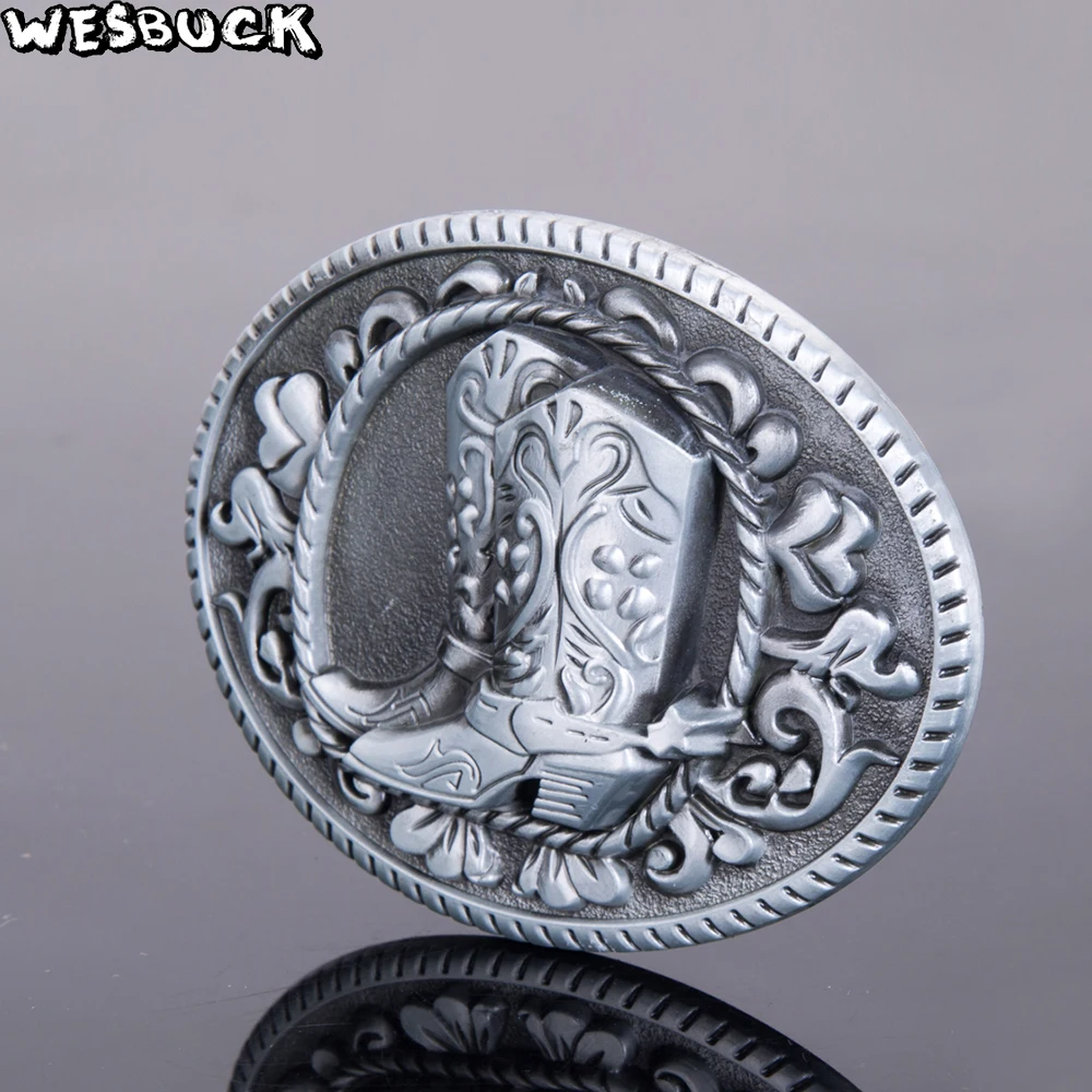 WesBuck Brand Cowboy Boots Metal Belt Buckles for Man Unisex Western Buckles Woman Cowgirl Cool Buckle Hebilla 5 PCS MOQ