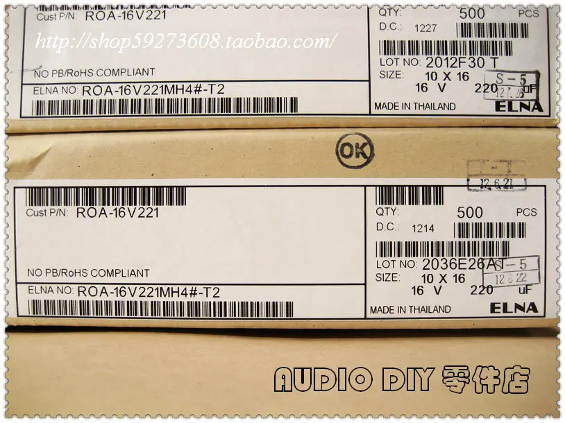 2020 hot sale 10pcs/30pcs ELNA Cerafine Series 220uF/16V Audio Electrolytic Capacitors super capacitor free shipping