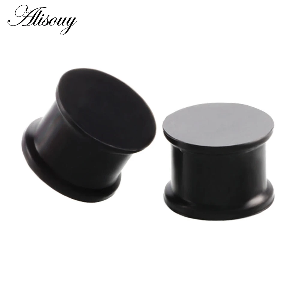 Alisouy Ear plugs High Quality luminous Thin Silicone Flexible Body piercing Jewlery Skin Plugs Ear Studs Ear stretcher