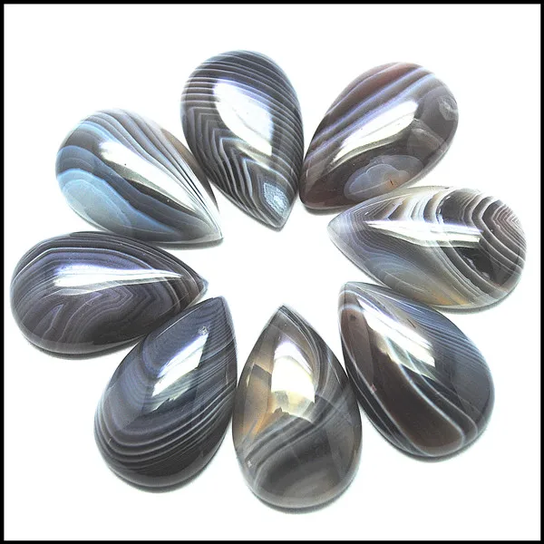 7PCS Natural Bostwanna Stone Cabochons Teardrop Shape Size 13X19mm 18X25MM Nature Ggem Stone NO Hole Bbeads Cabs DIY Accessories