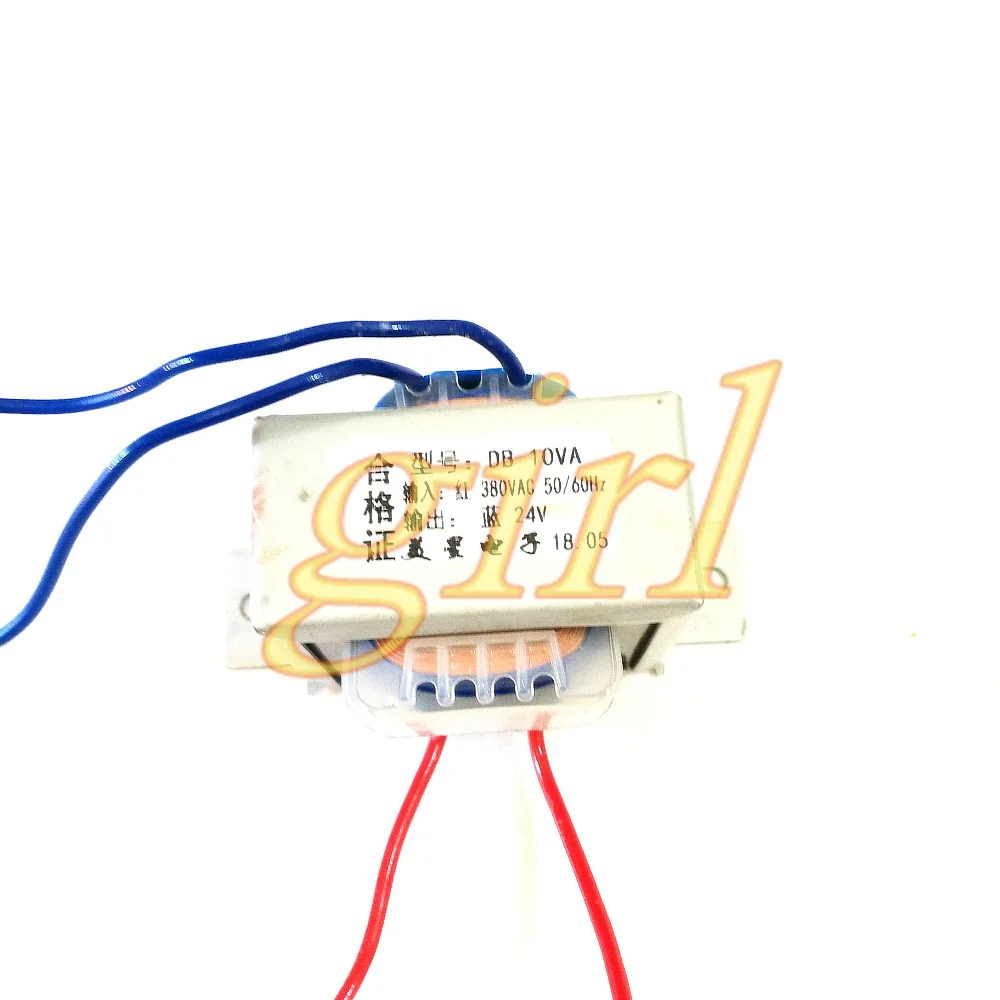 EI type transformer 10W 10VA 380V to AC24V AC 24V single-phase 380V full copper foot power