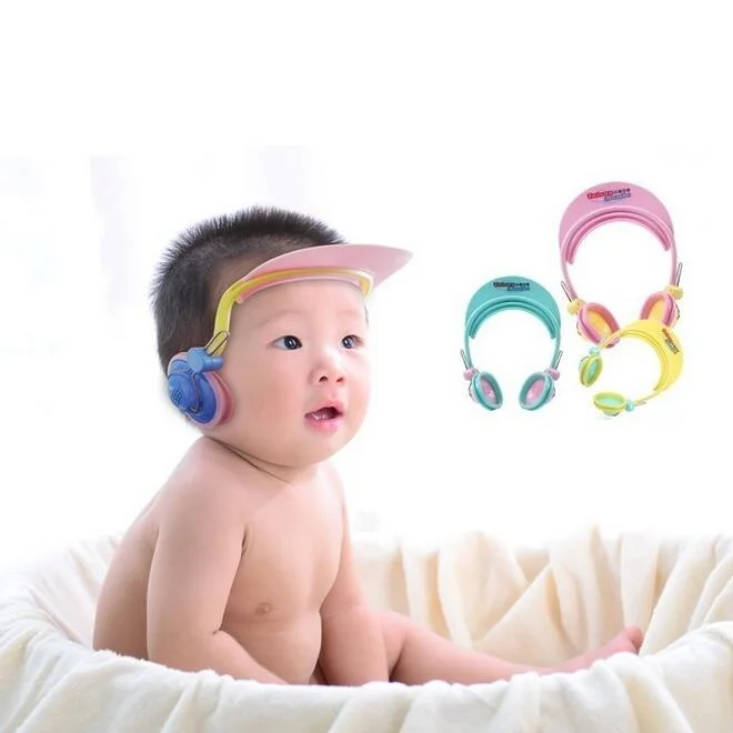 

Safe Shampoo baby Shower Cap Bathing Bath Protect Soft Cap Hat For Baby Children Kids Gorro de ducha Tonsee ss1834