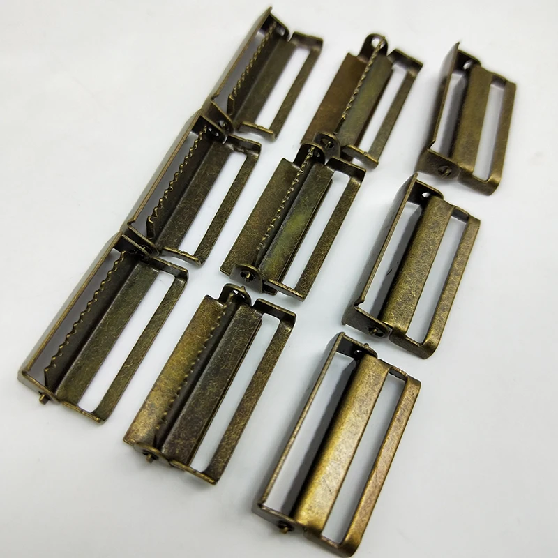 100 pcs /lot Bronze/Silver metal buckle Suspenders adjustment buckles Craft Sewing materials,Clips Garment Accessories