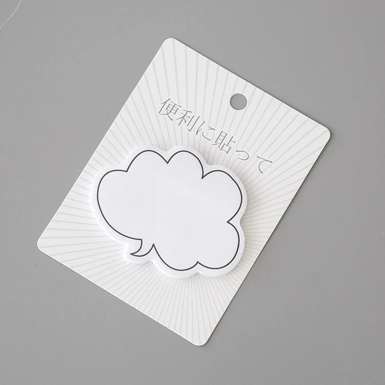 Kawaii Stationery Memo Pads Cute Dialog Box Paper Sticker Sticky Note Page Marker Planner for Kids School Supplies