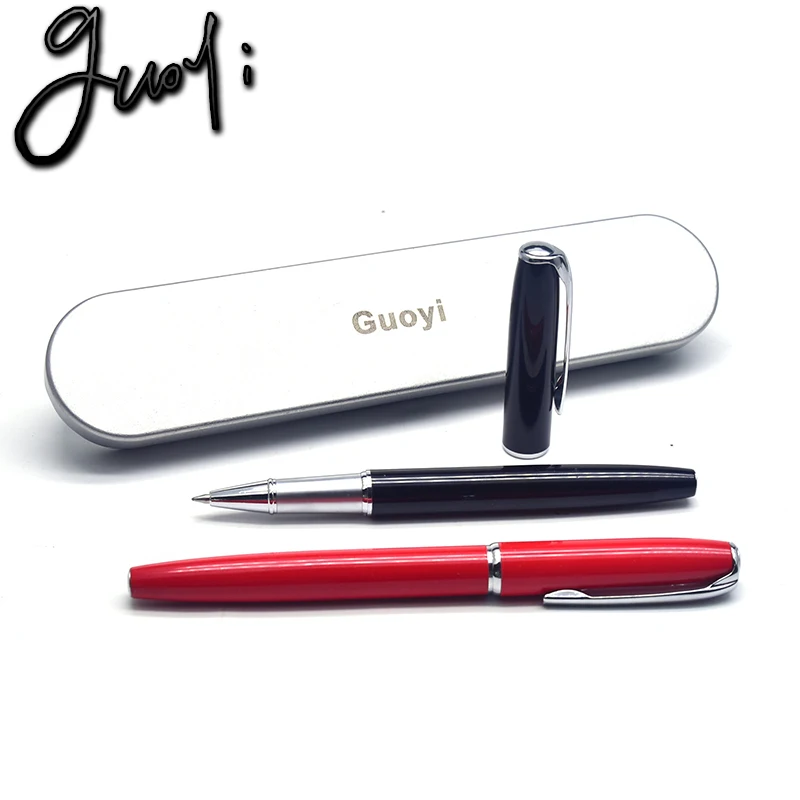 Guoyi A169 Luxury Eenvoudige Business Examen Metal High-End  Gifts Mass Customization Logo Signature Gel Pen Journal Levert