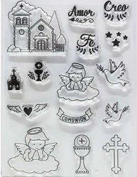 Spanish stamp Clear Stamp for Scrapbooking Transparent Silicone Rubber DIY Photo Album Decor 161
