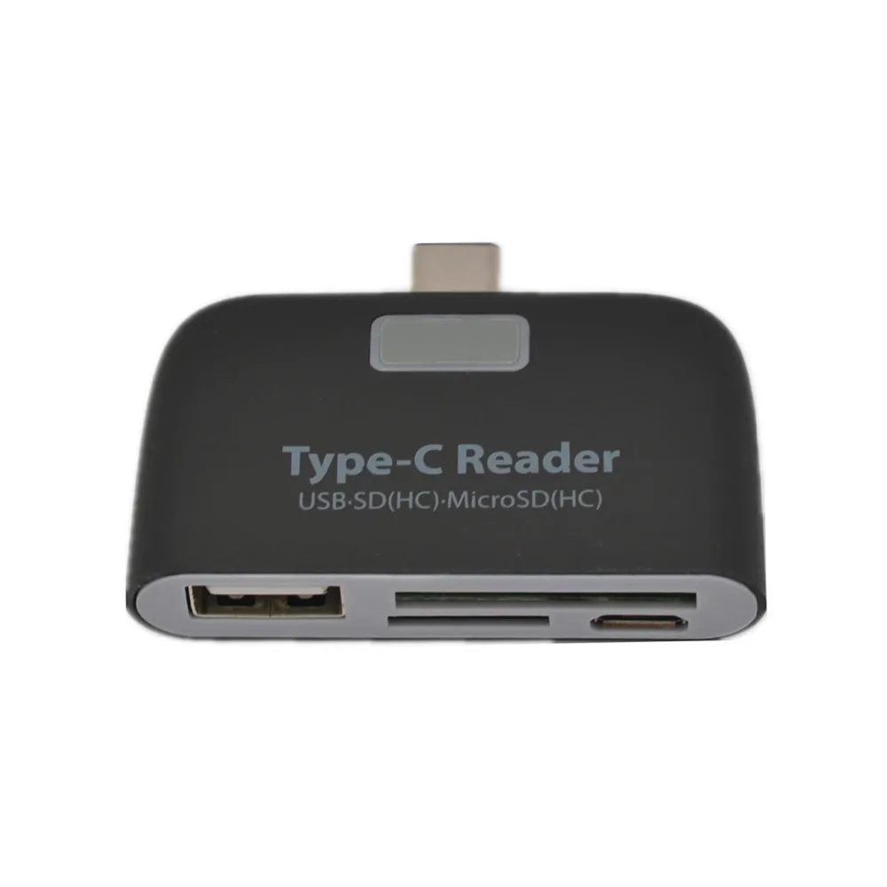 Type-C OTG Card Reader Adapter 4 in 1 USB/TF/SD For LG G5 Xiaomi 4C Macbook 12"