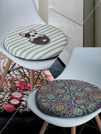 

Memory Cotton Round Pad Rattan Chair Round Stool Round Non-Slip Cushion Thickening Personality Balcony Mat Window Pad