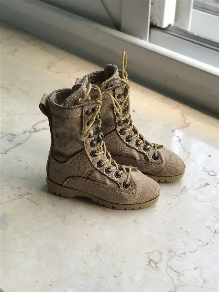 Accesorios para figuras a escala 1/6, zapatos militares, botas de combate para muñeca de figura de acción de 12 ". No incluye cabeza, cuerpo ni otros accesorios