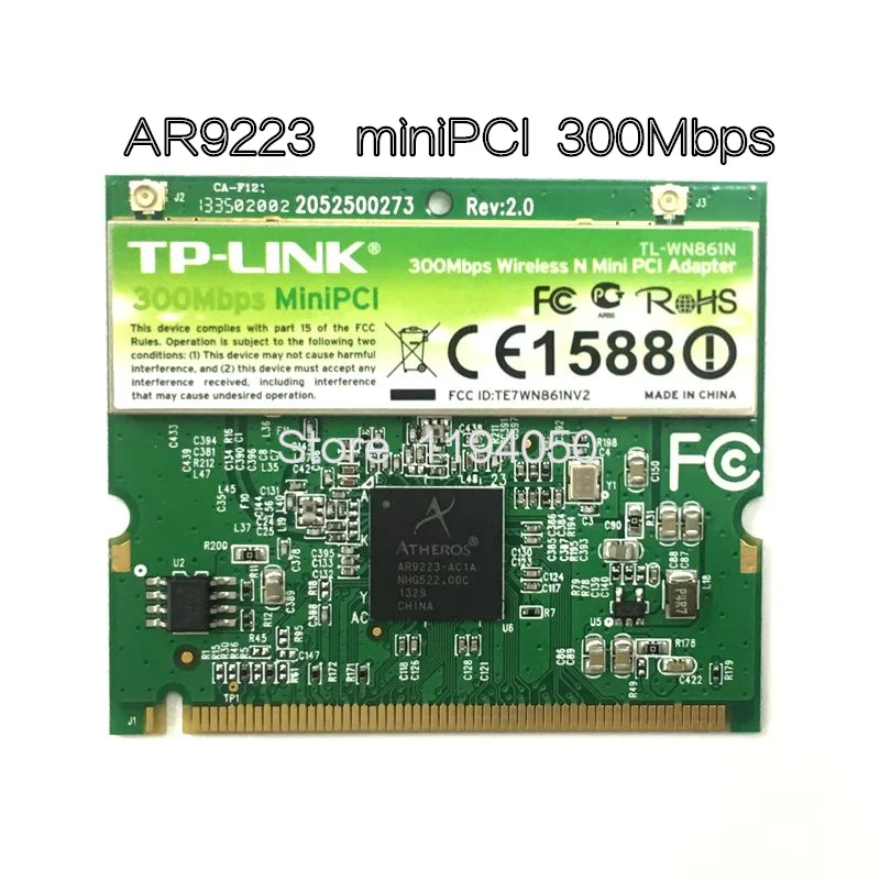 WDXUN-tarjeta WLAN Atheros AR9223, adaptador Mini PCI inalámbrico N WiFi, 300Mbps, para Acer, Asus, Dell, Toshiba