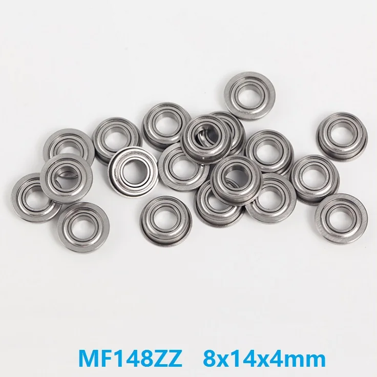 100pcs/500pcs MF148ZZ MF148Z MF148 ZZ Z 8x14x4 mm flange deep groove Ball Bearing 8*14*4mm double shielded