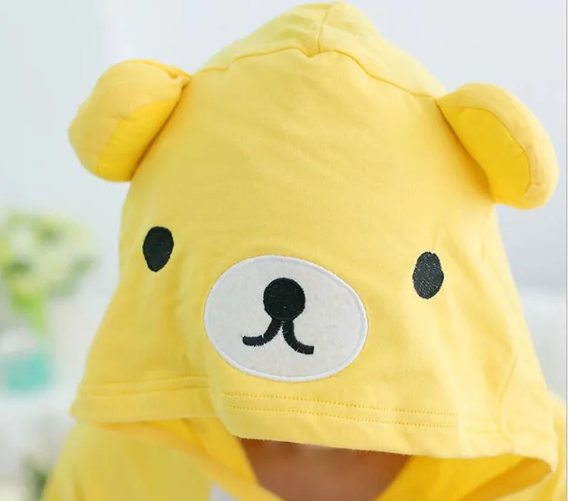 Rilakkuma Summer for Adults Cartoon Animal Cotton Onesies Pajamas Jumpsuit Hoodies Cosplay Costumes for Adult