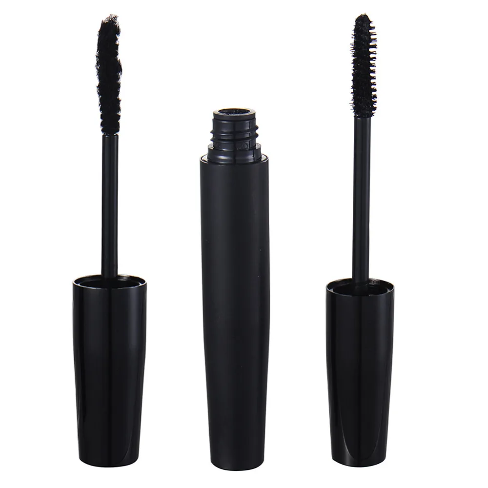 2 Pcs 3D Fiber Lashes Fiber Mascara Black Natural Eyelash Extention Double Water Resistant Lashes Makeup Mascara