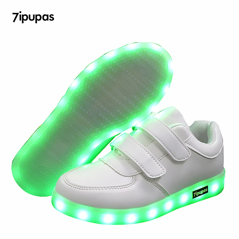 Fashion 25-40 Led Children's Sneakers Kids shoes USB Charging Lighted Luminous Sneakers Boy/Girls LED lights glow Children Shoes