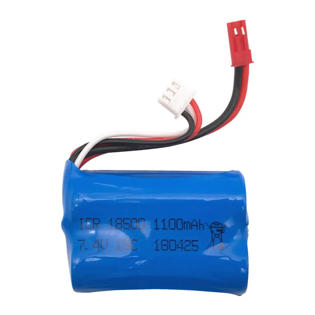 Batería Lipo Batttery 7,4 V 1100 mAH 15C para MJX T10 T11 T34 HQ 827 871, batería de helicóptero de control remoto 7,4 V 1100 mAH 18500, batería de juguete