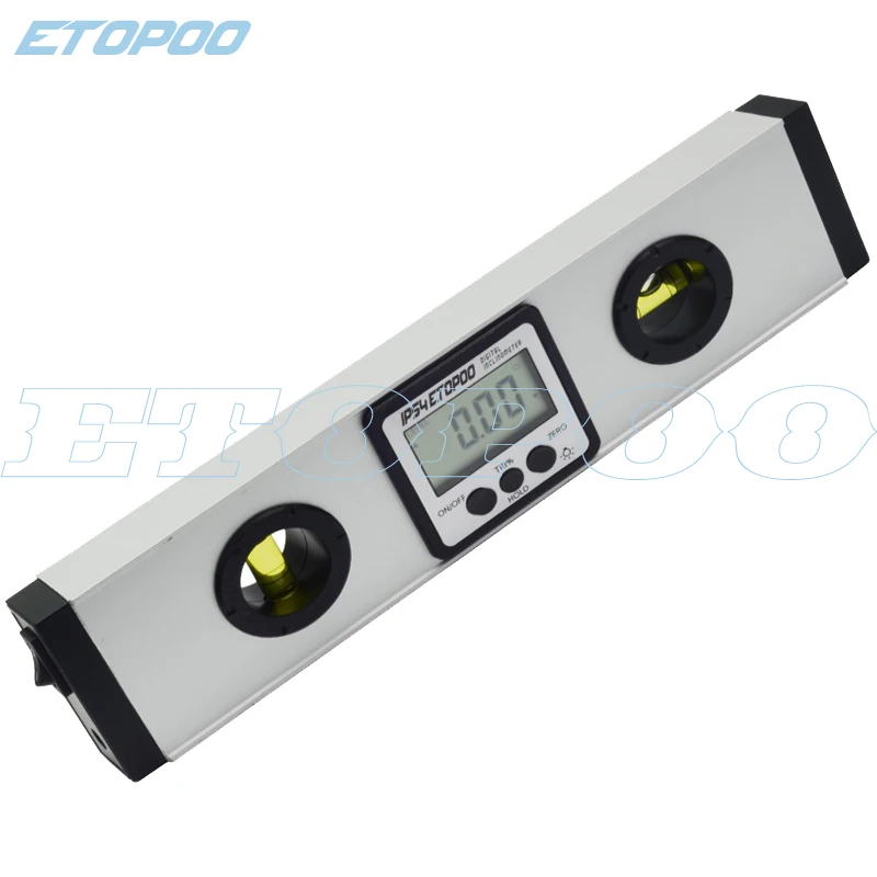 IP54 Laser Digital Angle Level Meter Gauge 225mm 360 degree magnetic Electronic Protractor inclinometer with laser spirit level