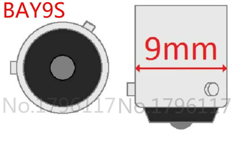 2Pcs / 10Pcs BAY9s H21W 12V 21W Automobile HeadLight Bayonet Bulb Car Halogen Indicator Brake Fog Reverse Light Bulb BAY9S