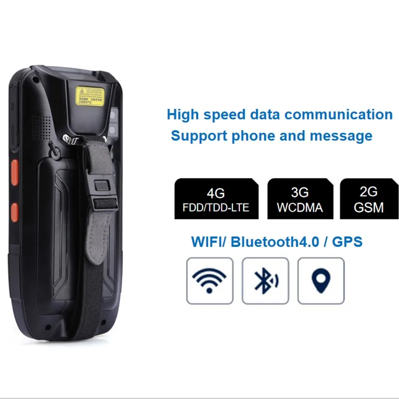 Android warehouse barcode scanner PDA Industrial QR 2d Barcode Scanner PDA with sim card slot