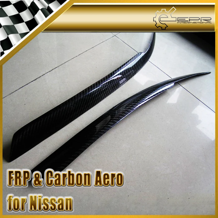 

Car Styling For Nissan Skyline R33 GTR GTS 95-98 Carbon Fiber Eyebrow Eyebrows Glossy Fibre Eyelid(Spec 1)