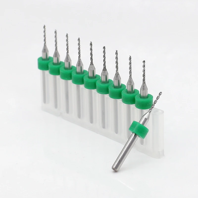 1.1mm 1.15mm 10pcs/set Carbide Dremel PCB Drill Bits Set Tungsten carbide CNC router wood carving tool
