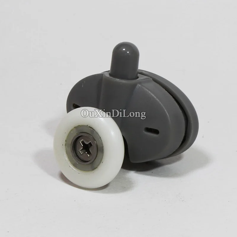 Hotsale 4Pairs Shower Bathroom Door ROLLERS /Runners/Wheels/Pulleys Bouncing Swing Pulley Hole Distance 26mm Diameter 23mm/26mm