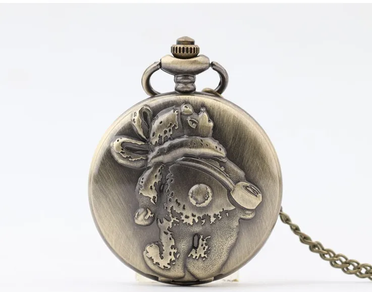 CFB Cartoon Quartz Pendant Clock Men And Woman Necklace Pocket Watch Chain Gift Watch Children