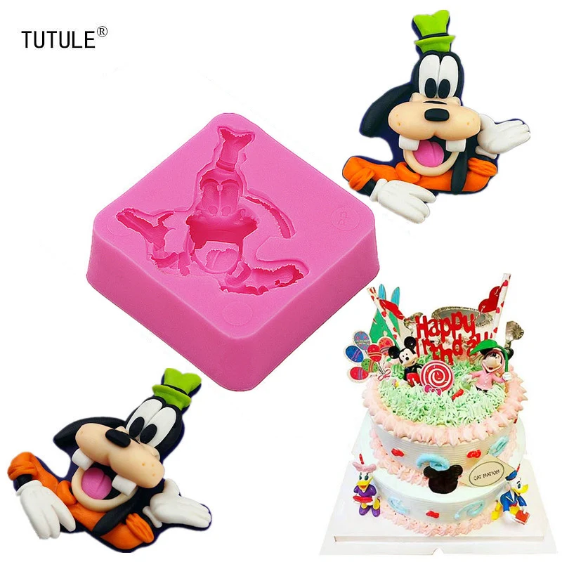 Gadgets-The New Cartoon Character Cake DecorationMold 3D Silicone Mold Soap Clay Chocolate Jelly Sugar Paste Fondant Mold