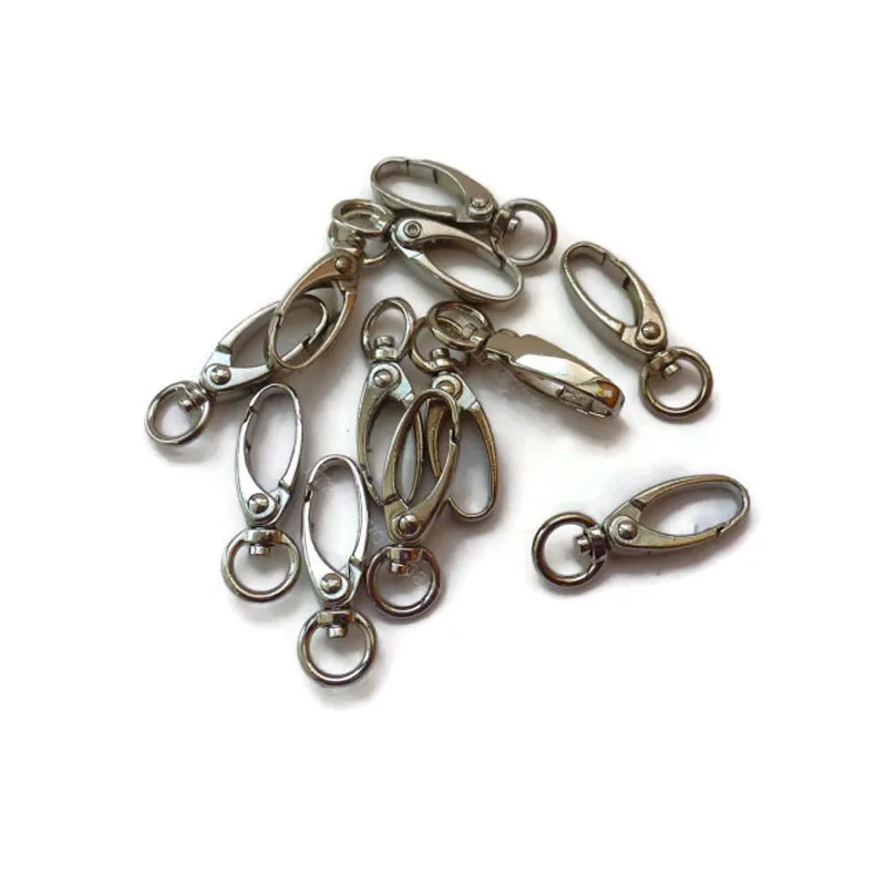 50PCS 37x11mm Swivel Snap Hook Metal Lanyard Hook Paracord Lobster Trigger Clasp Clips