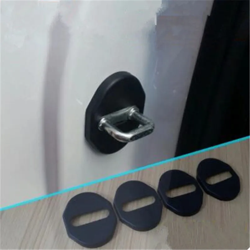 Car-styling Door lock buckle waterproof rust Protector Cover for Mitsubishi ASX Pajero Outlander Lancer EX Galant Eclipse