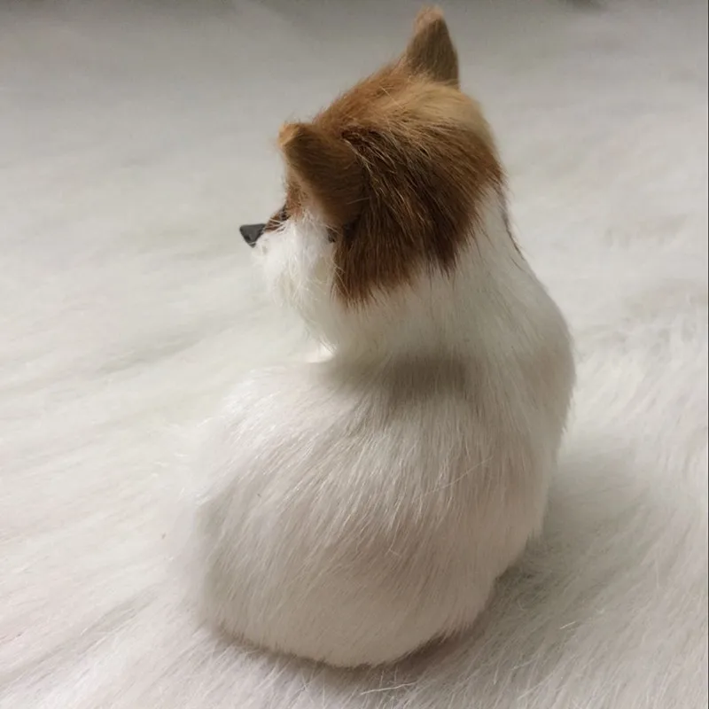 ZILIN mini adorable fox simulated sitting fox