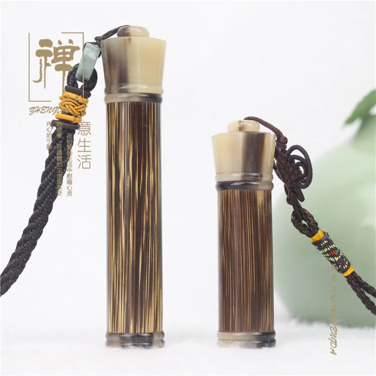 Zhengda gold bamboo parquet horn screw mouth sticks fragrant incense incense bucket small wholesale line box