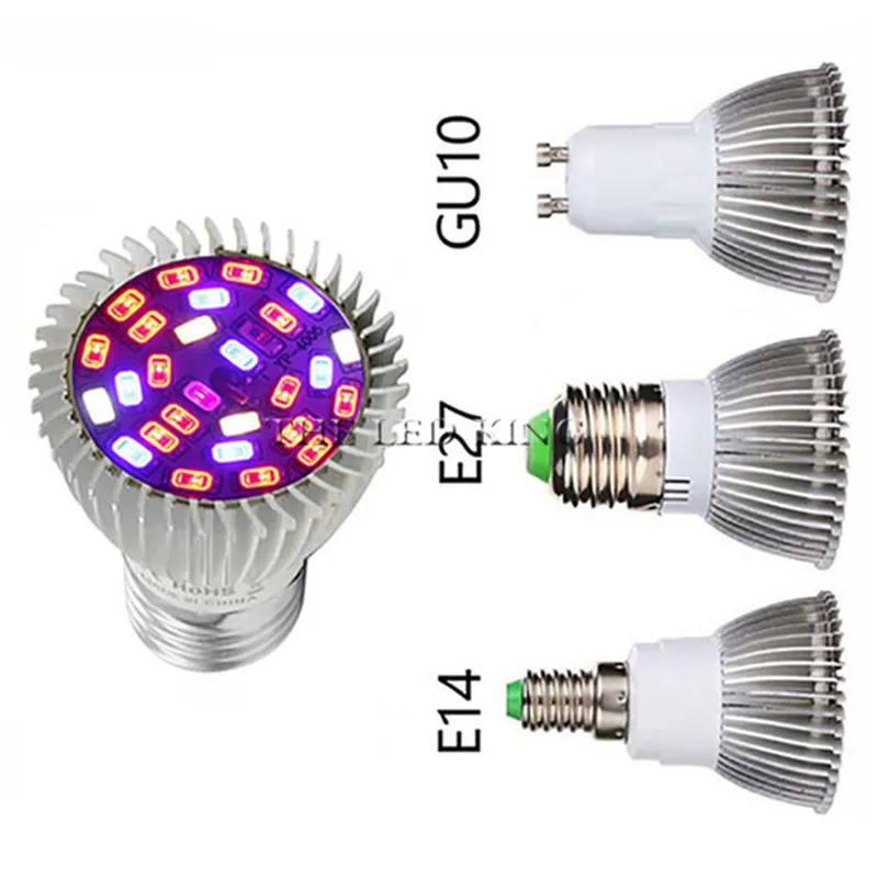 

LED Phyto Lamp Full Spectrum 30W 50W 80W E27 LED Grow Light Fitolampy Bulbs 2835 5730 SMD 28 40 120LEDs Lamp For Plants Seeding