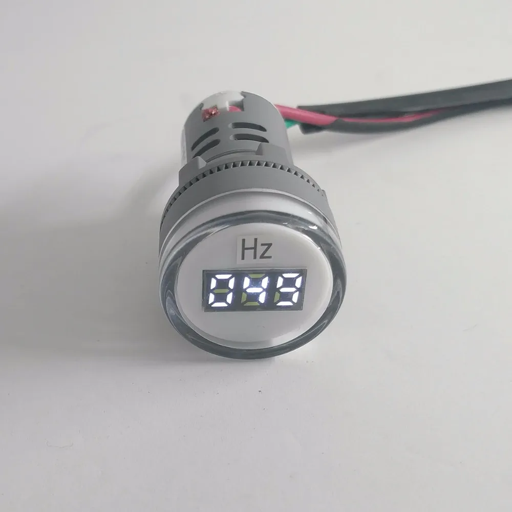 Tomzn Ac 0-100Hz Hz 22 Millimetri Led Misuratore di Frequenza Indicatore Pilot Luce Rosso Giallo Verde Bianco Blu