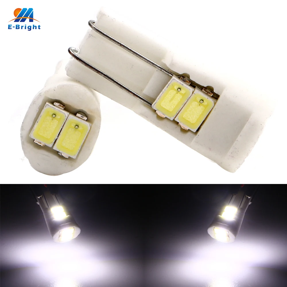 

100PCS/Lot T10 194 168 5730 6 SMD 6LED Ceramic Auto Led License Plate Light Car Door Led Reverse Lens Bulbs White Smd