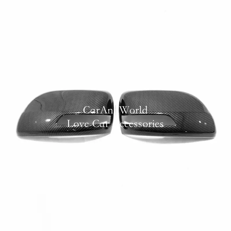For Toyota Land Cruiser Prado FJ 150 2010-2022 Rear View Mirror Cover Rearview Frame Trims Carbon Fibre Car Molding Accessories