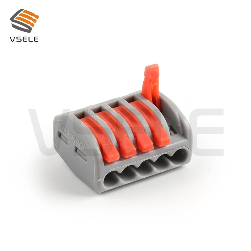 10pcs fio Condutor Conector Bloco Terminal conector de 222 conector De Fiação Fio Compacto, mini Conector rápido
